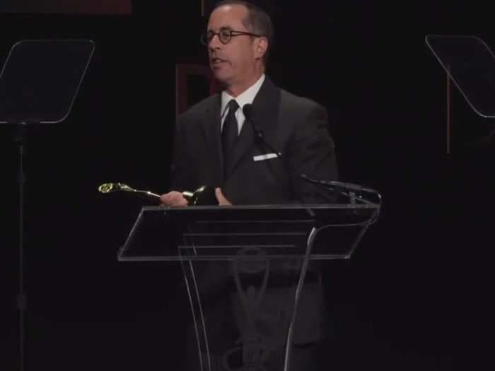 Watch Jerry Seinfeld Dismantle The Advertising Industry While Accepting An Award From The Ad Industry