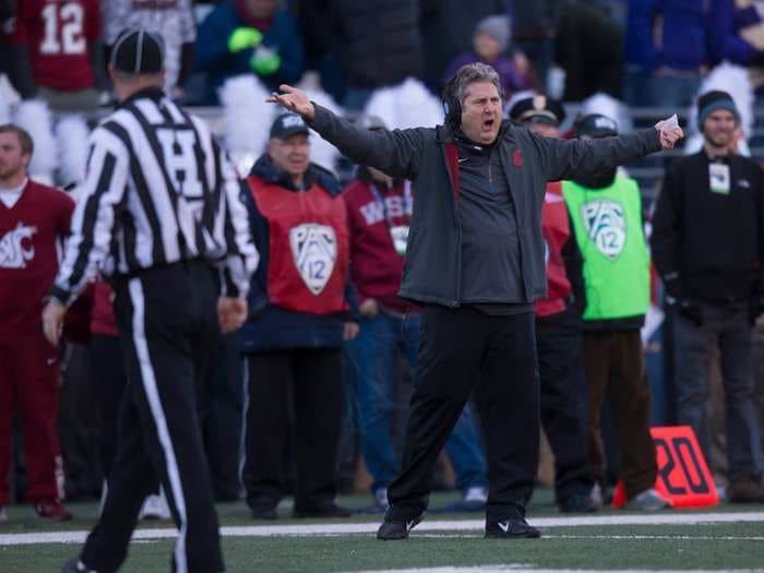 Washington State coach Mike Leach goes on epic rant blasting his team, 'Kumbaya crap,' and participation trophies that 'contaminated America'