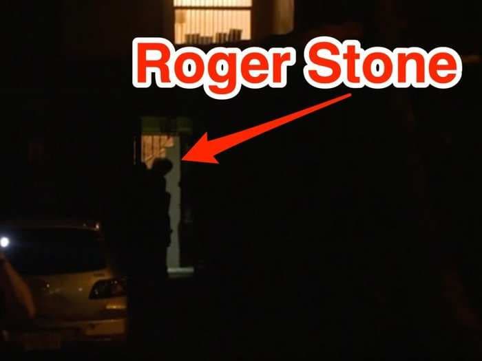 Video shows the moment Roger Stone was arrested in pre-dawn FBI raid after Mueller indictment