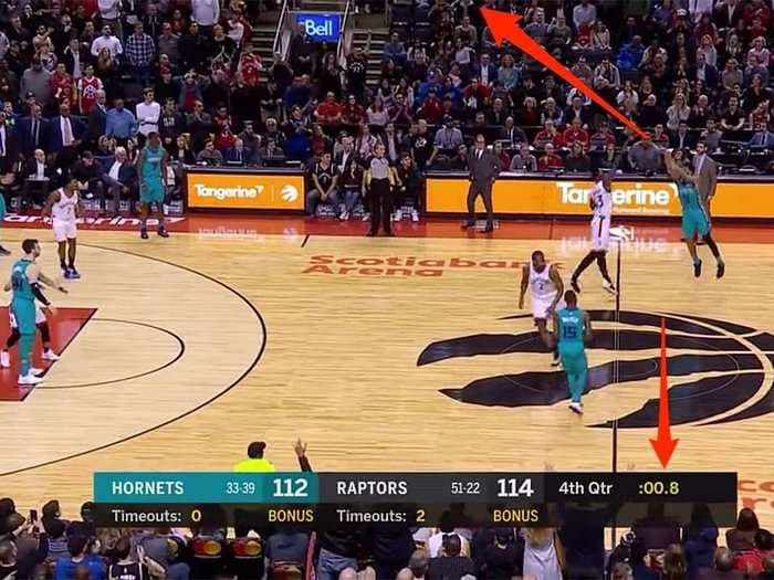 Hornets player hits last-second heave from beyond half-court in craziest game-winner of the NBA season
