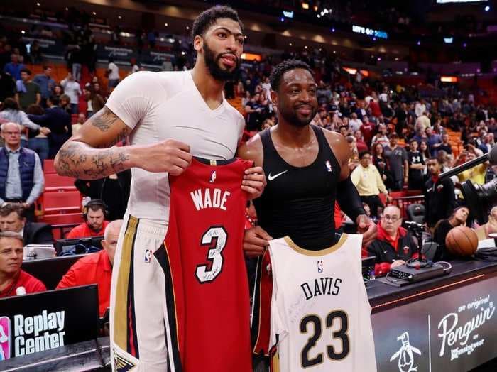Anthony Davis and Dwyane Wade are the cover stars for the 'NBA 2K20' video game