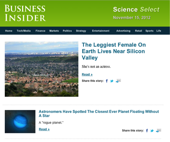 Science Select Brings The Latest Discoveries Right To Your Inbox