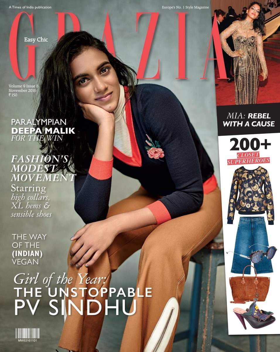 Image result for PV Sindhu mag cover