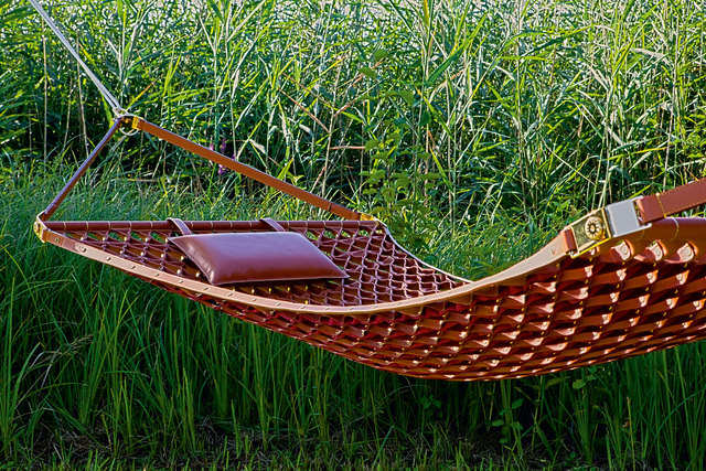 Leather hammock