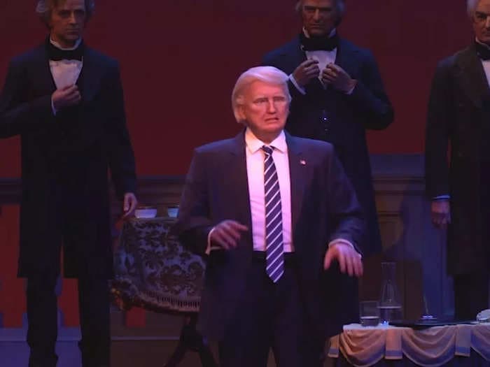 The conspiracy theory involving a creepy Donald Trump animatronic at Walt Disney World explained — and why people are talking about it once again