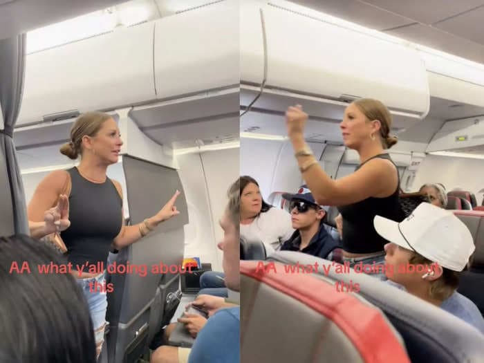People have turned the infamous viral plane incident involving a woman accusing a passenger of being 'not real' into a meme