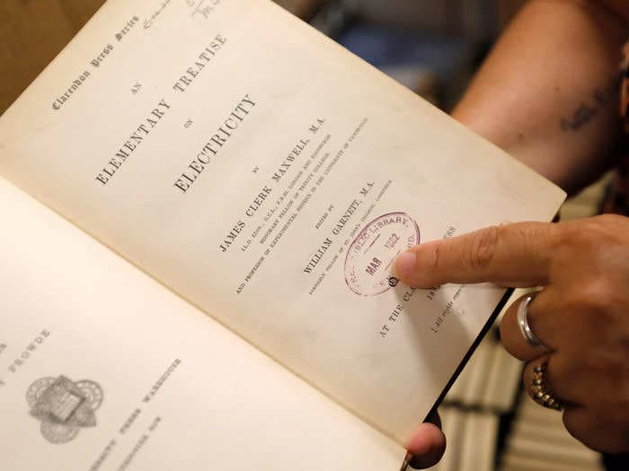A book about electricity was returned to a Massachusetts library 119 years after it was first checked out