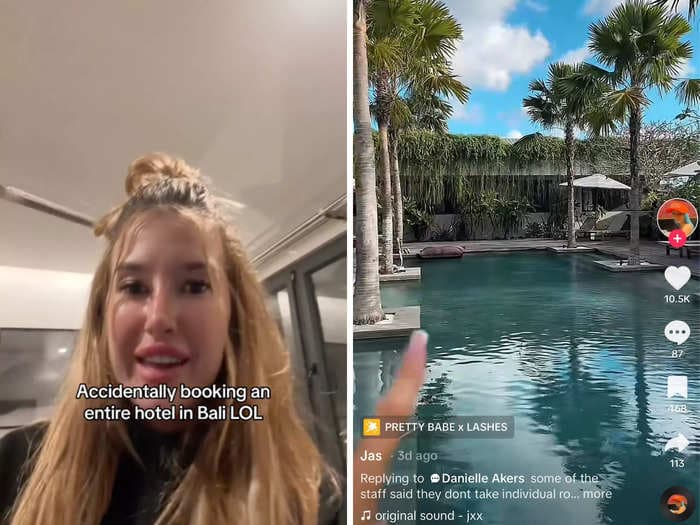 A TikToker booked a lavish Airbnb in Bali for a family vacation &mdash; but after arrival, she realized she accidentally reserved an entire hotel