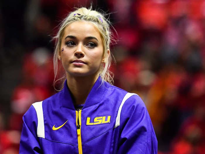 LSU gymnast and influencer Olivia Dunne doesn't go to class in-person because she's worried about staying safe from crazed fans