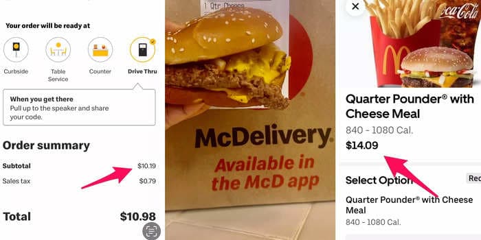I bought meals from Chipotle, Chick-fil-A, and McDonald's in-store and online. I was shocked by menu markups as high as 38% for the delivered food.