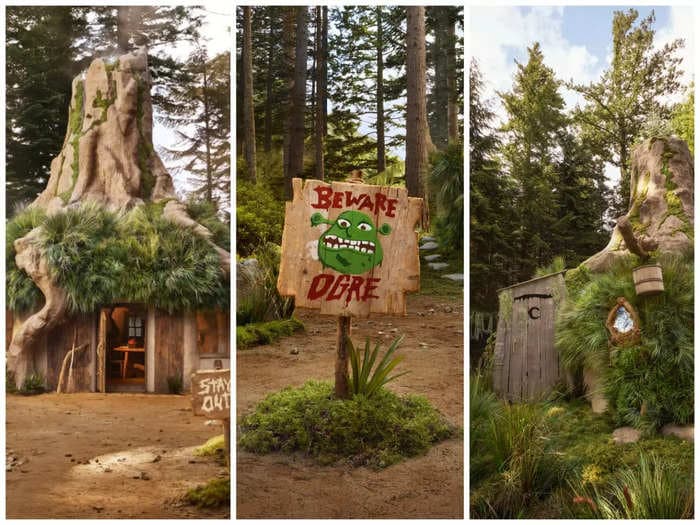 You can book Shrek's Swamp on Airbnb. See inside the fictional ogre's residence — complete with an outhouse.
