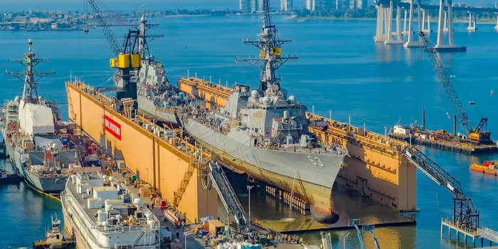 As China churns out warships, the US Navy is looking for drones and AI to help it pick up the pace at its struggling shipyards