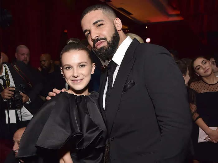 Drake calls out the 'weirdos' questioning his friendship with 'Stranger Things' star Millie Bobby Brown in a new song