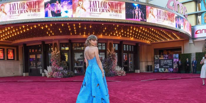 Taylor Swift gives the US economy another boost as "The Eras Tour" film breaks box-office records on its opening weekend