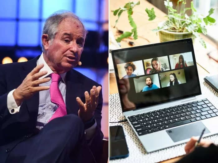 Blackstone's Stephen Schwarzman says remote workers 'don't work as hard' and profit from working from home