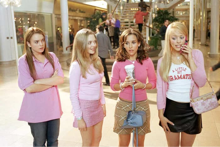 We have Paris Hilton to thank for some of the Plastics' iconic outfits in the original 'Mean Girls'