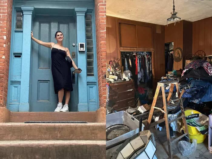 A woman is renovating a rundown Brooklyn brownstone that's been in her family for nearly 100 years