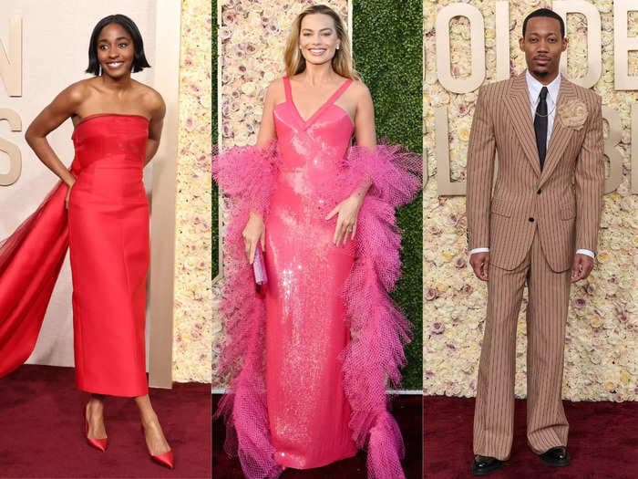 The best-dressed celebrities at the 2024 Golden Globes