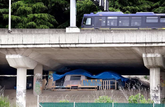 Washington state spent over $700,000 on giant boulders to deter homeless encampments 