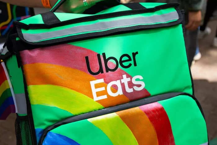 A police officer completed an Uber Eats delivery after the driver was arrested