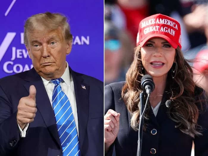 Trump is going out of his way to defend Kristi Noem for shooting her dog, saying she's just 'had a bad week'