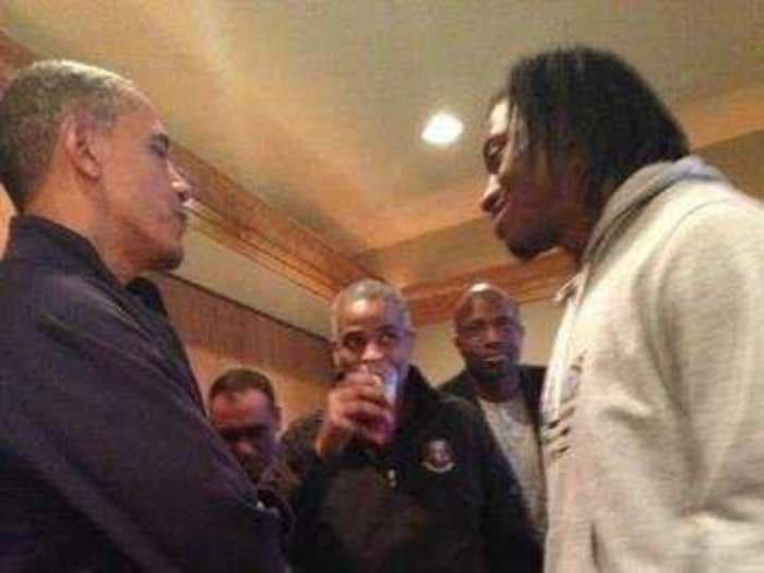 Here Are Obama And RGIII Hanging Out At The NCAA Tournament