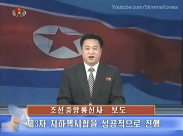 North Korean State TV Blames America For Forcing Third Nuclear Test
