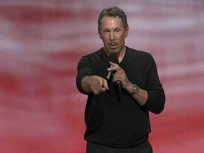 Larry Ellison Paid A Small But Funny Tribute To Steve Jobs Sunday Night