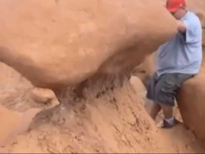 Hikers In Utah Face Possible Charges Over Video Of Them Toppling A 200-Million-Year-Old Rock Formation