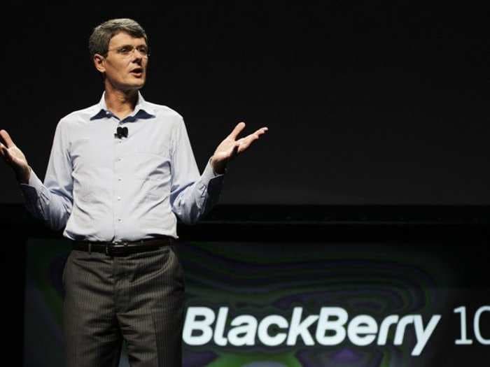 BLACKBERRY CEO THORSTEN HEINS IS OUT