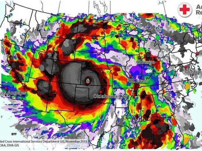 Here's A Jaw-Dropping Map Of Typhoon Haiyan Overlaid On The US