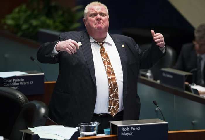 Toronto Mayor Rob Ford's Bizarre Meltdown In One Photo Caption