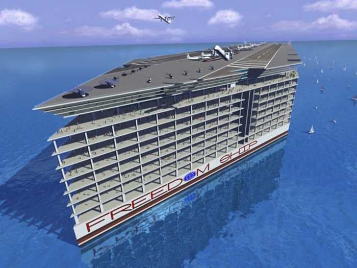 Here's The Plan Behind The Incredibly Ambitious Floating City Called Freedom Ship