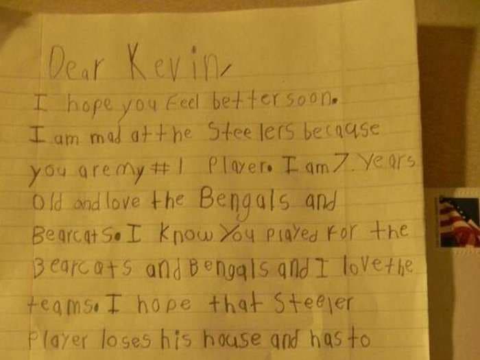 A 7-Year-Old's Adorable Letter To An Injured NFL Punter Takes A Dark Turn At The End