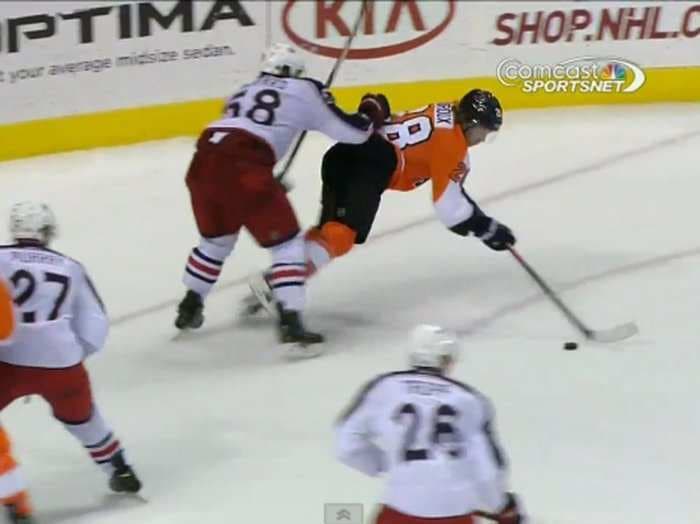 Philadelphia Flyers Claude Giroux Scores The Goal Of The Season