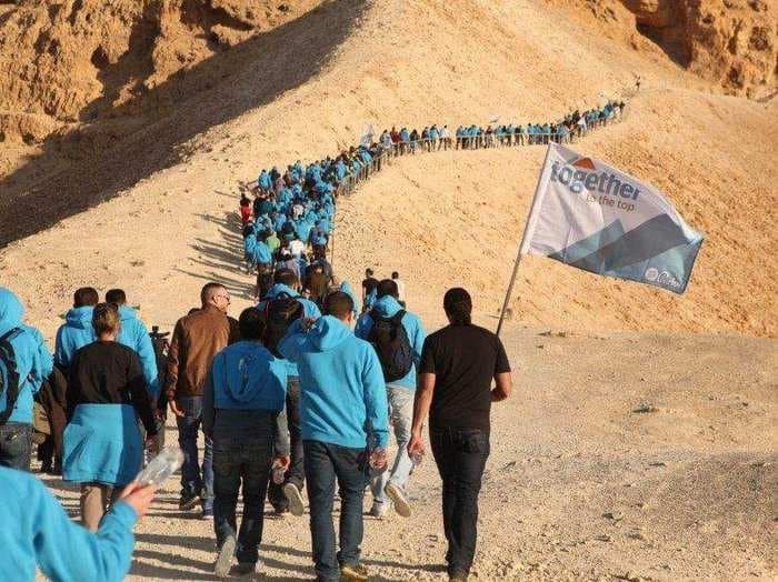 500 People Climbed A Mountain To Celebrate A Tech Merger In Israel
