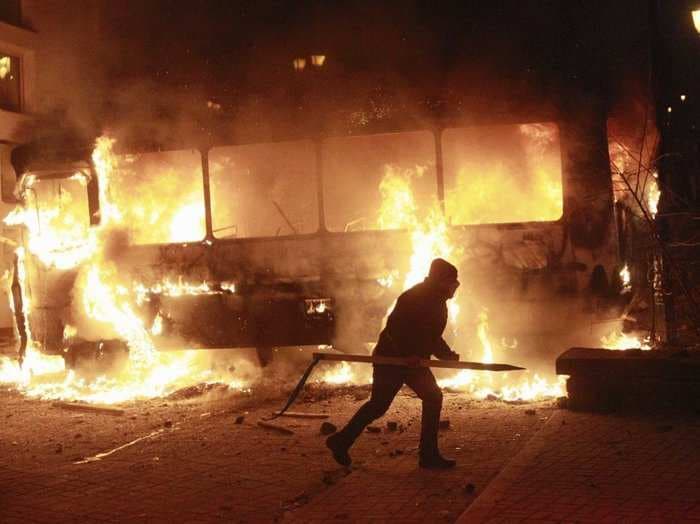Stunning Photos Show Chaos And Violence At Ukraine Protests