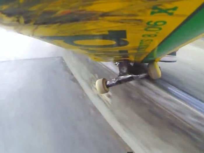 GoPro Strapped To Board's Bottom Shows Coolest View Of Technical Street Skating Yet