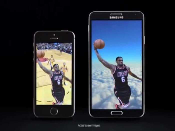 Samsung's New Commercial Slams The Teeny Tiny Screen On The iPhone