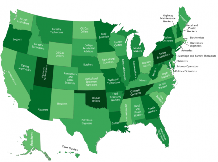 The Most Popular Job In Every State