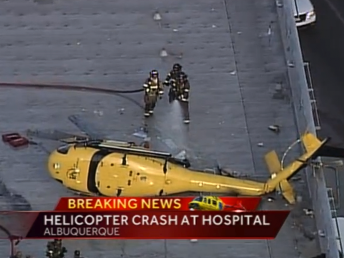 Helicopter Crashes On Roof Of New Mexico Hospital