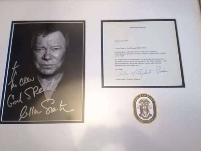 The US Navy's Real-Life Captain Kirk Got An Awesome Letter From William Shatner
