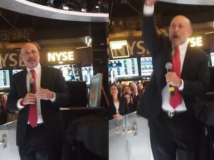 Goldman CEO Lloyd Blankfein Owned The Room At Last Night's Military Charity Event At The NYSE
