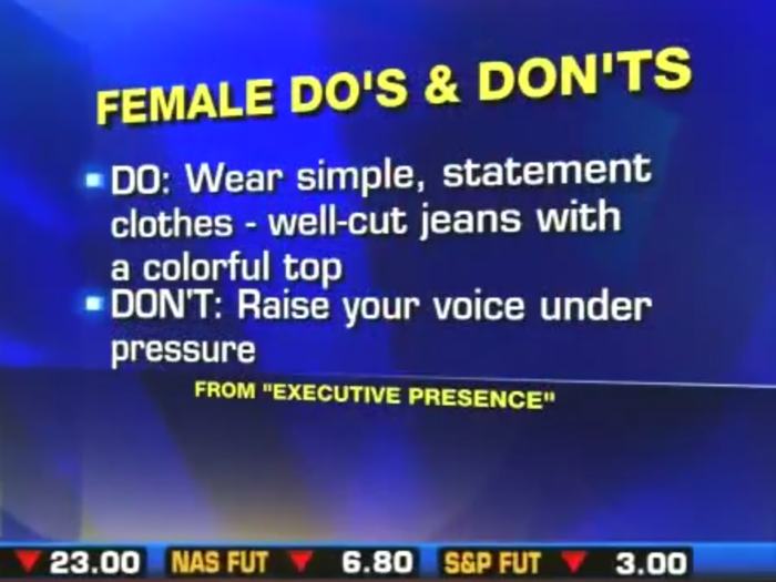 Fox News: Businesswomen Should Wear Simple Clothes And Never Raise Their Voices Under Pressure