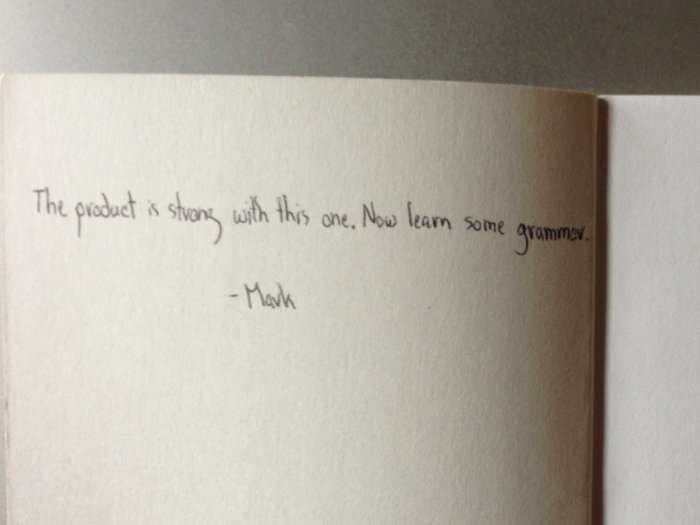 Mark Zuckerberg Left A Funny Dedication In A Grammar Book He Gave To A Friend