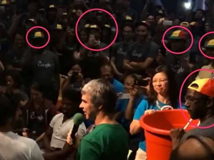 Larry Page And Sergey Brin Had New Google Employees Dump Water On Them For The Ice Bucket Challenge