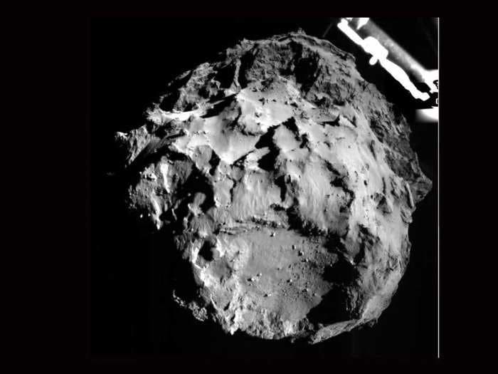First Images Of Comet Coming In From Philae Lander
