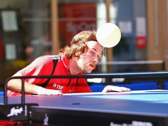 Watch This Intense Video Of People Playing Ping Pong With Their Heads - It's A Real Sport