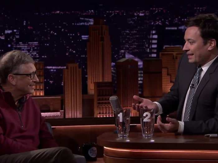 Bill Gates Tricked Jimmy Fallon Into Drinking Clean Water Made From Poop