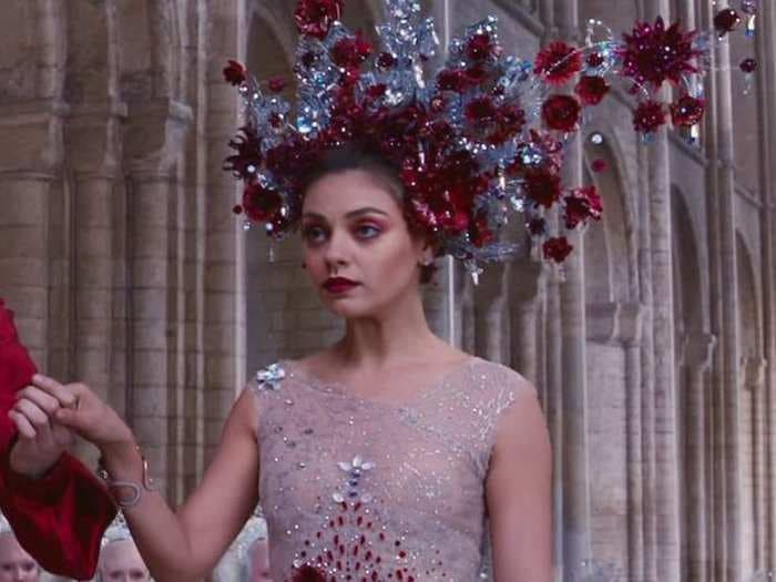 Over 1.3 million Swarovski crystals were used to create the costumes in 'Jupiter Ascending'